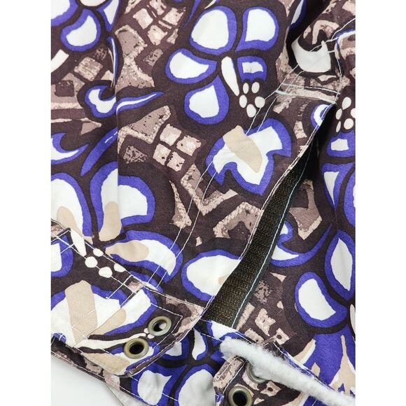 Express Hawaiian Brown & Purple Swim Trunks Board Shorts Men's Size 32 - Picture 6 of 7